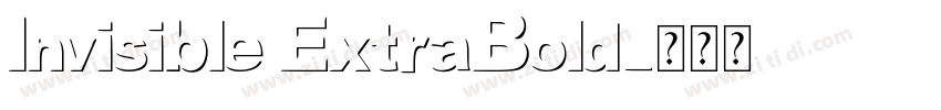 Invisible ExtraBold字体转换